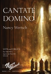 Cantate Domino SATB choral sheet music cover